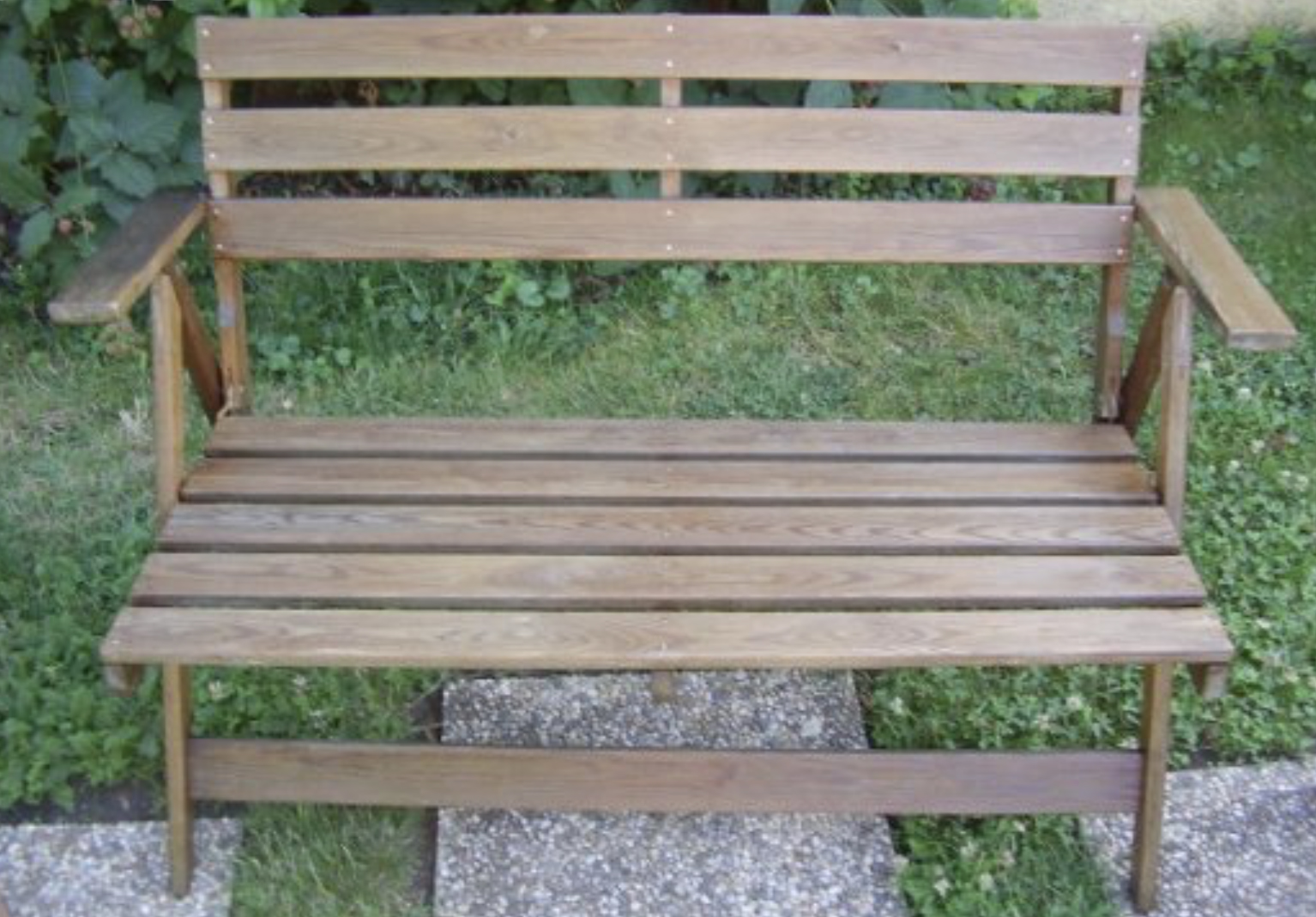 Kerti pad 2 székkel használt bútor, antik bútor • kerti